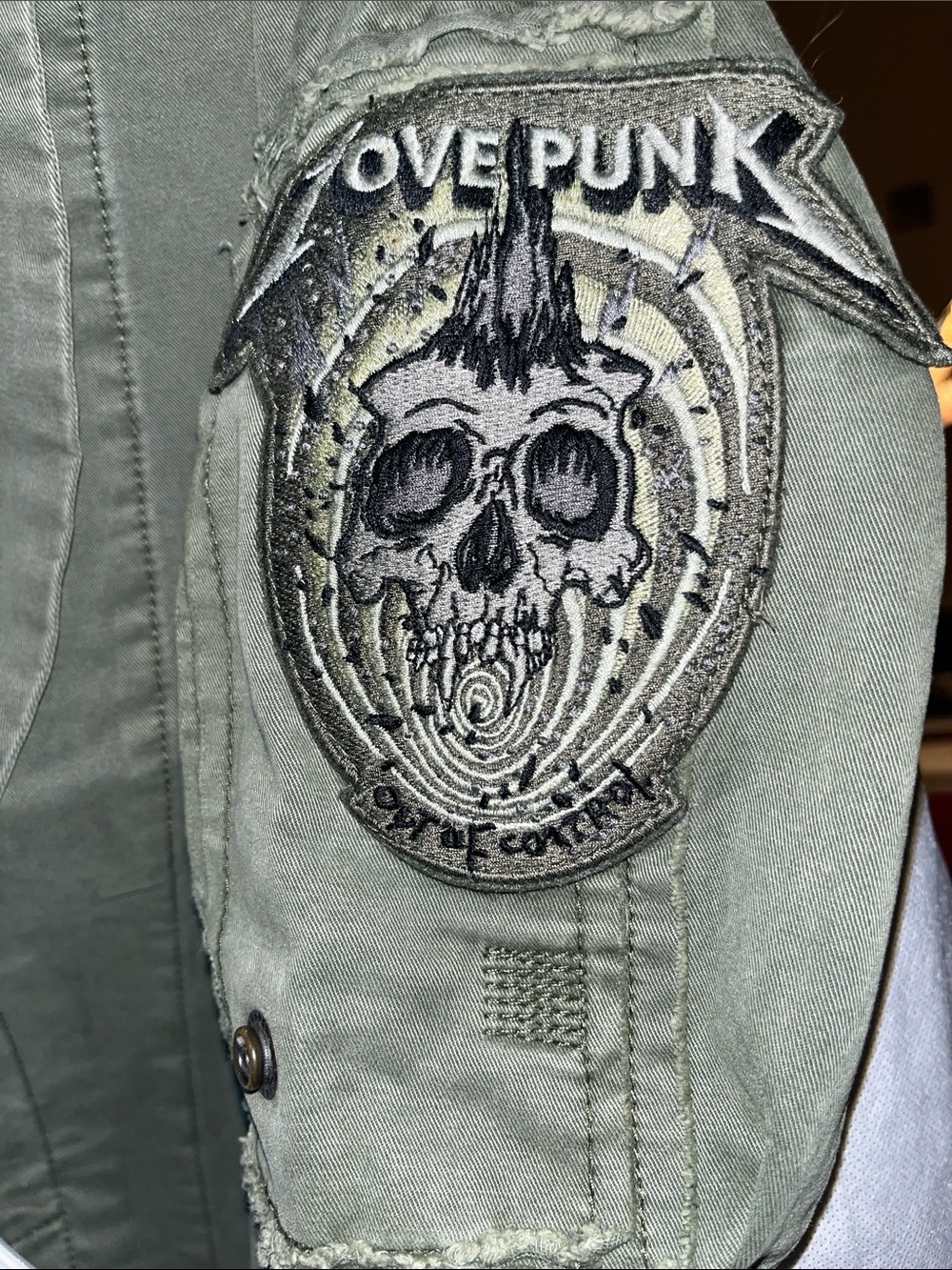 🎉 FINAL SALE 🎉 Zadig & Voltaire Virginia Grunge Love Punk military jacket - Picture 6 of 12